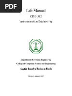 CISE 312 Instrumentation Engineering Lab Manual