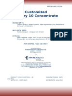 Customized Poultry 10 Concentrate: Ingredients