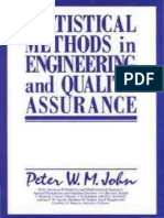 Statistcal Methods in Engineering and QA PDF