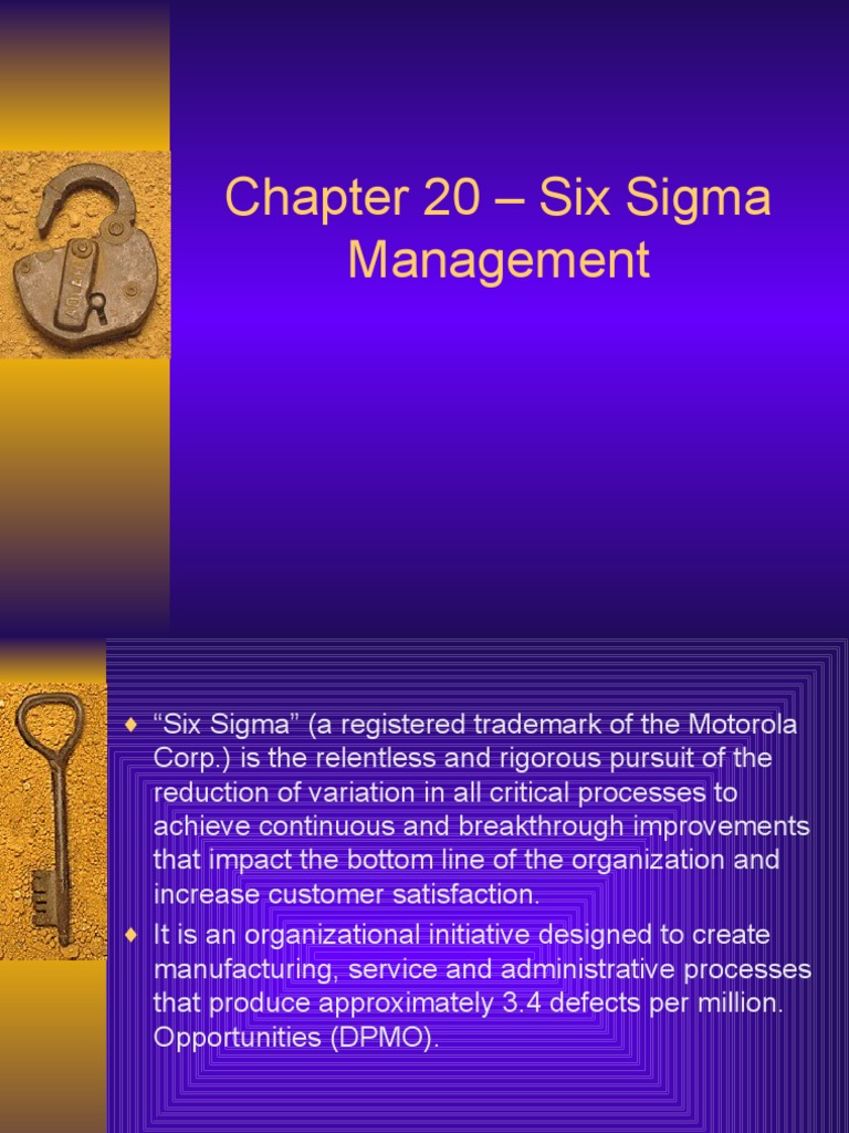 Six Sigma Management Overview | PDF | Six Sigma | Business
