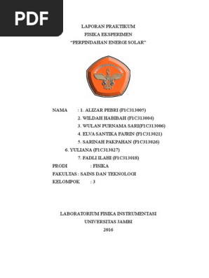 Perpindahan Energi Kalor