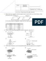 P4 Worksheet Science Magnet and Energy