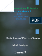 Daffodil International University: Electrical Circuit 1