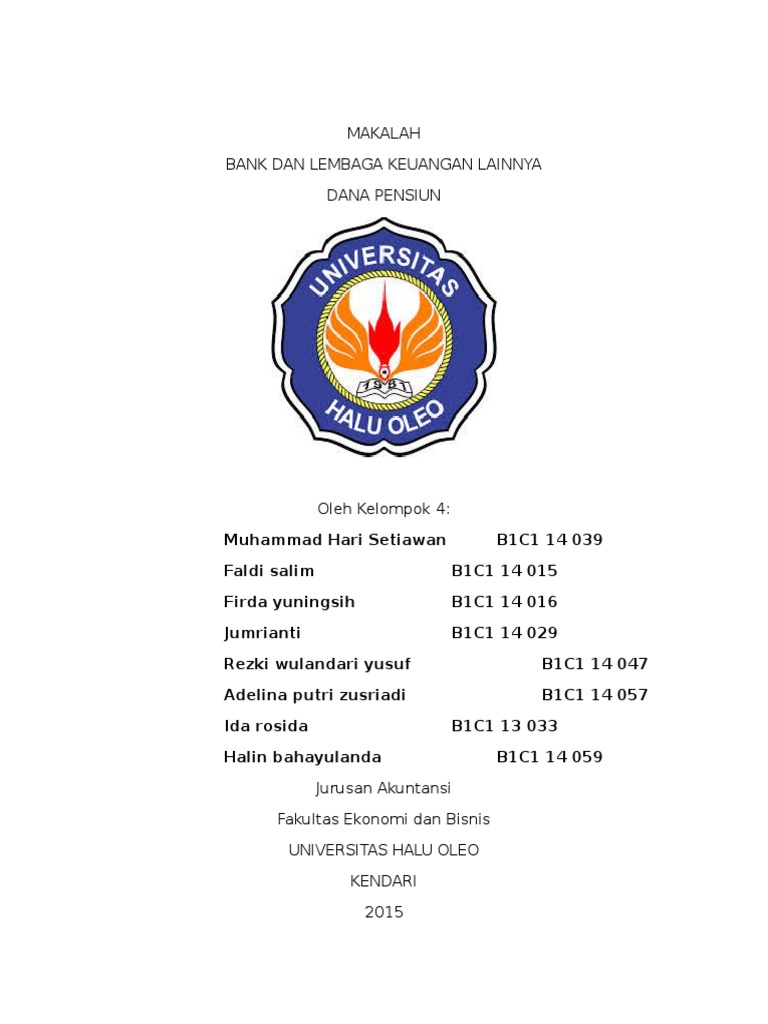 Makalah Dana Pensiun Oleh Kelompok 4 Pdf