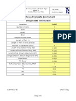 Box Culvert Design Data