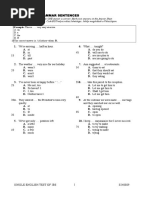 Seti Sample Test