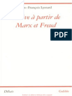 Jean-François Lyotard - Dérive à Partir de Marx Et Freud