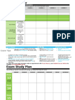 Exam Tips: Fill in This Exam Planner To Get Organised and Prepare For Your End-Of-Semester Exams