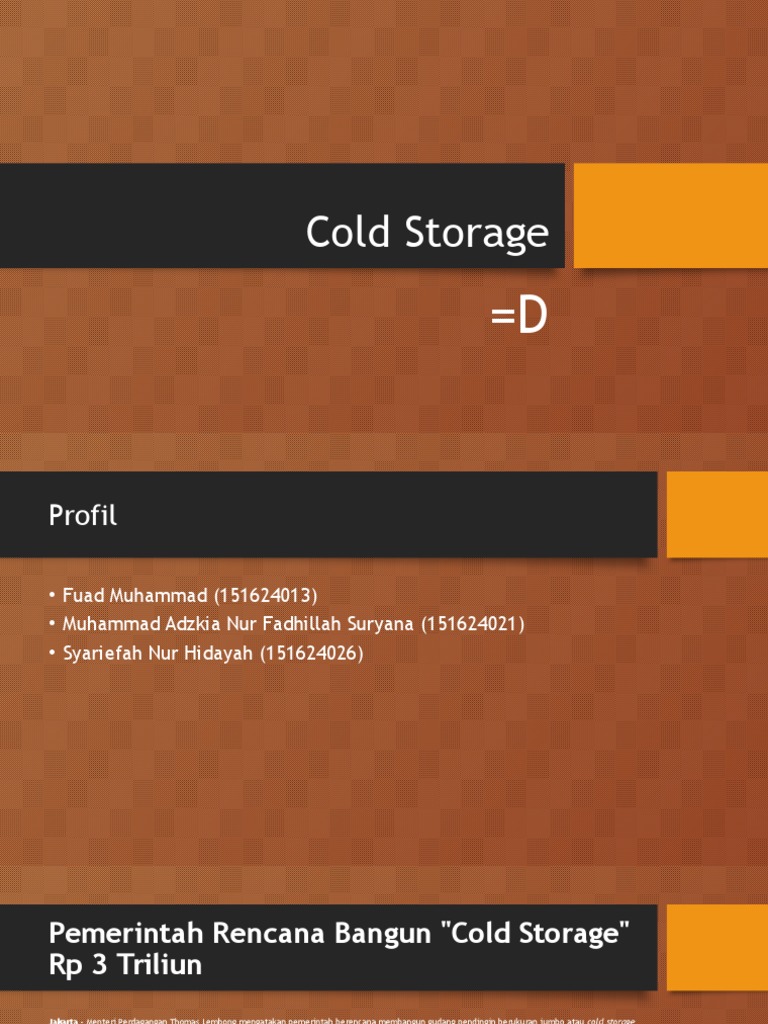 Cold Storage | PDF