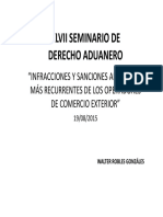 Infracciones y Sanciones Aduaneras Más Recurrentes de Los Operadores de Comercio Exterior