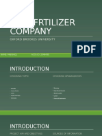 Fauji Frtilizer Company: Oxford Brookes University