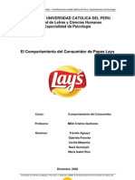 Comportamiento del consumidor. Papas Lay