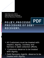 S.7 Policy, Processes and Procedure of Debt Recovery