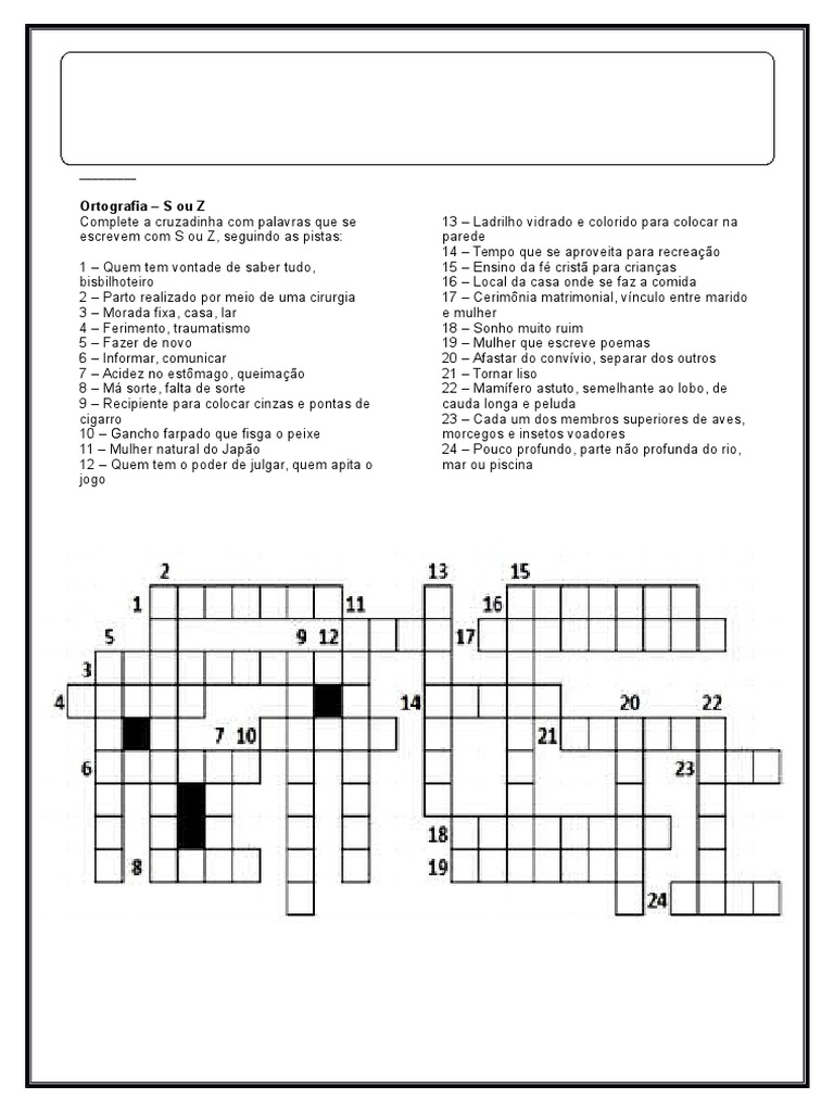 Atividade Portugues 8º Ortografia
