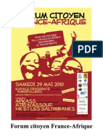 Forum Citoyen France-Afrique