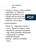 Indication For Urethral Catheterization