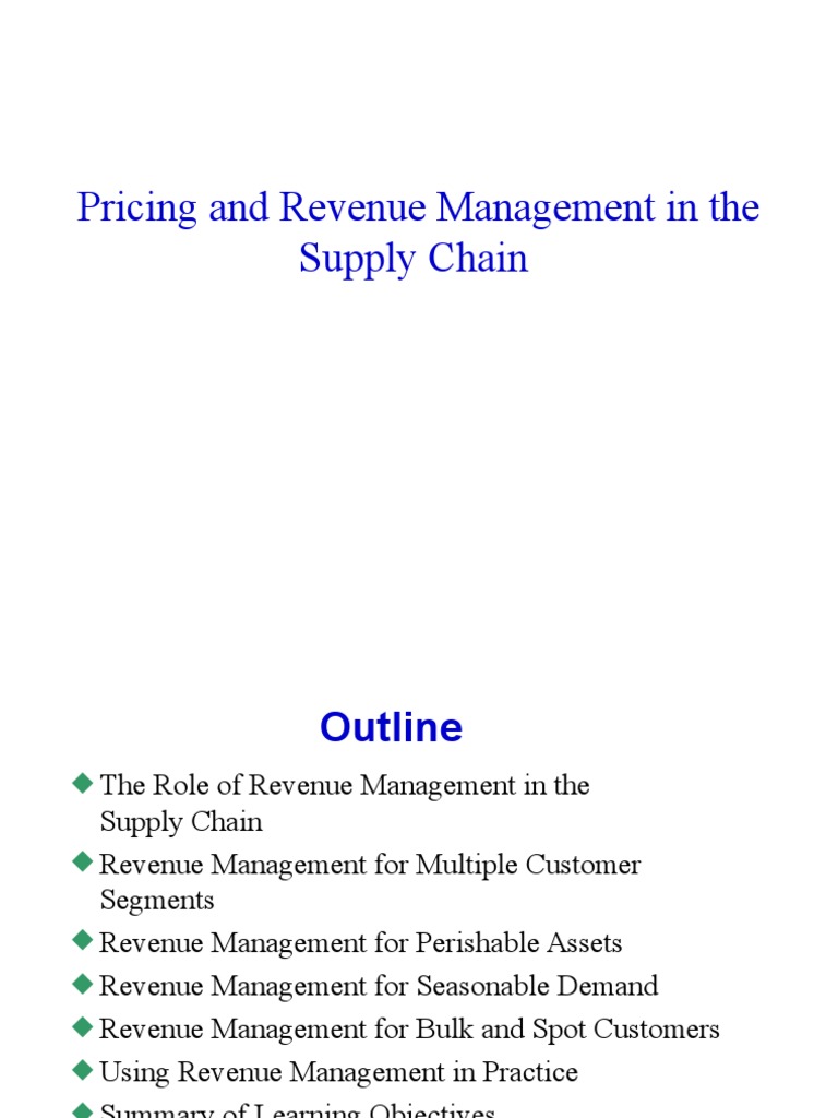 Pricing Strategies in Supply Chain Management | PDF | Business ...