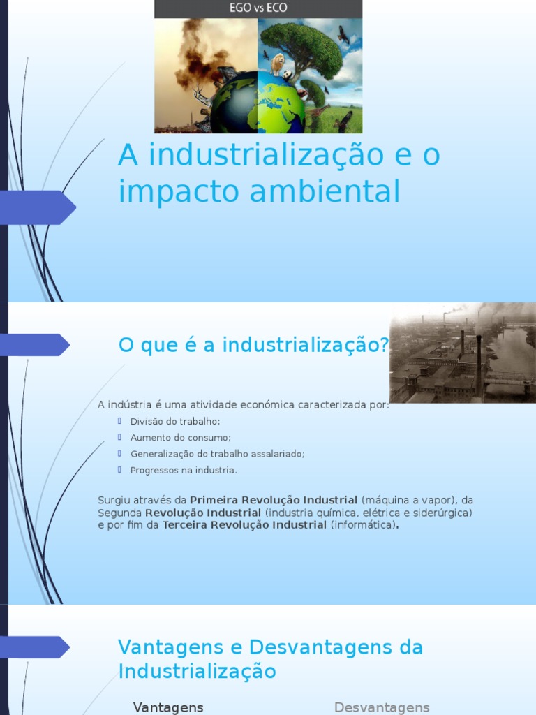 Impacto Ambiental da Industrialização | PDF