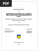 Download Dissertation Report Flipkart Marketing Stategies by Paras Gupta SN309323625 doc pdf