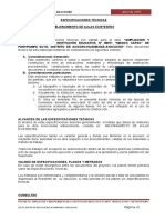 03 Especificaciones Técnicas Mejoramiento de Aulas Existentes