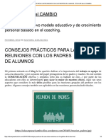 Consejos Prácticos para Las Reuniones Con Padres de Familia