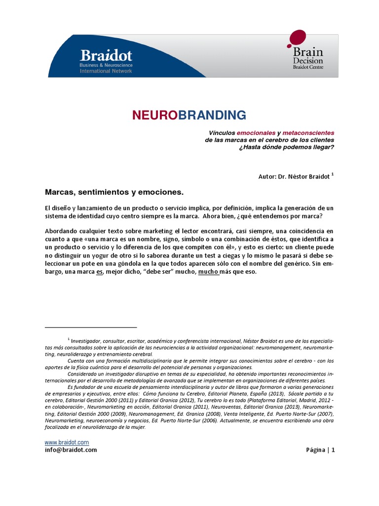 Neurobranding Metrics Reference: Neuro Branding