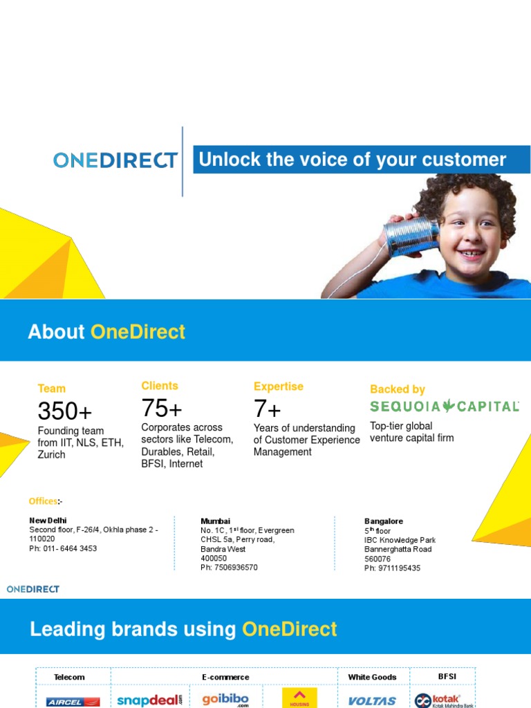 OneDirect Profile | PDF | Customer Relationship Management | Twitter