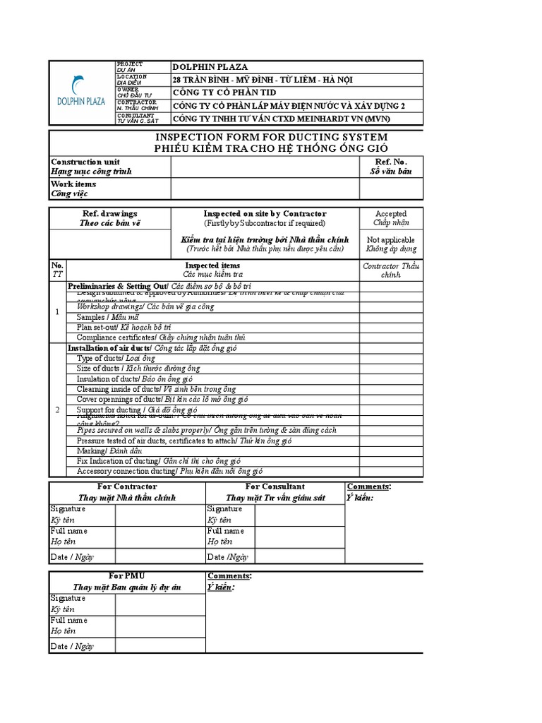 Inspection Forms HVAC | PDF
