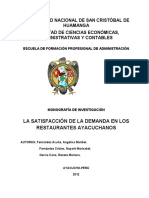 Ejemplo Monografía de Investigación. UNSCH