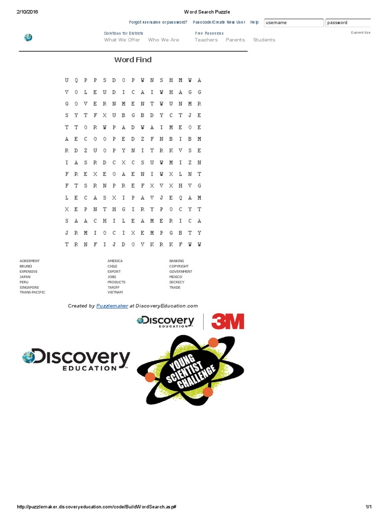Word Find: What We Offer Who We Are Teachers Parents Students | PDF ...