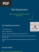 Powerpoint of The Destructors By: Graham Greene