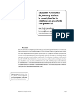 Educación Matemática de Jóvenes y Adultos: La Complejidad de La Enseñanza en Una Oferta Semipresencial