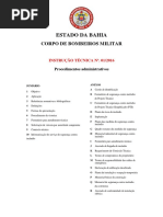INSTRUÇÃO TÉCNICA Nº. 01-2016 - Procedimentos Administrativos