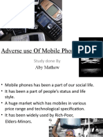 Adverse Use of Mobile Phones