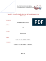 Tarea 1y2 de Hidrologia - Unidad 1 PDF