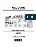 Manual Korg Ax3000g