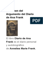 Resumen Del Argumento Del Diario de Ana Frank