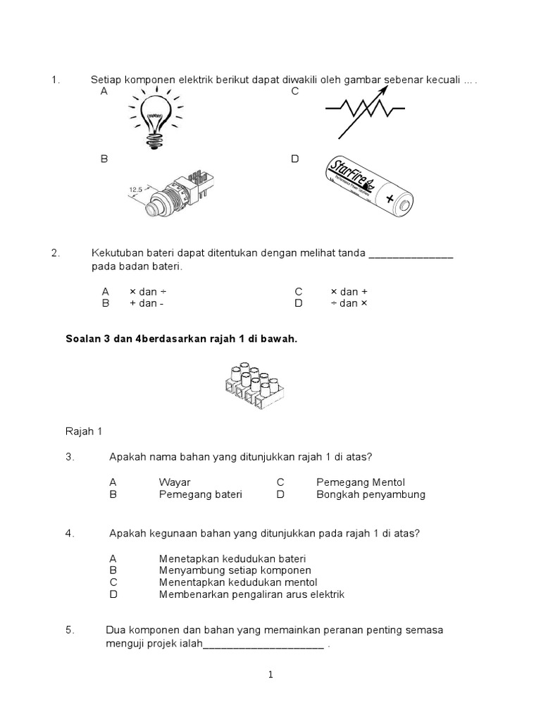 Soalan Rbt Tingkatan 1