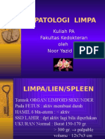 Patologi Limpa: Kuliah PA Fakultas Kedokteran Oleh Noor Yazid AD