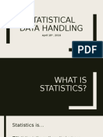 Statistical Data Handling