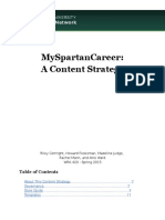 Myspartancareer: A Content Strategy