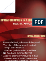 Research Design in A Legal Study