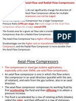 Radial-Flow Compressors Can Not Be Staged: (CPR) Per Stage Overall CPR
