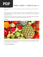 10 Ideias de Lanches Rápidos e Saudáveis Para o Dia a Dia