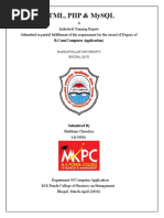 Final Php Report Manmohan