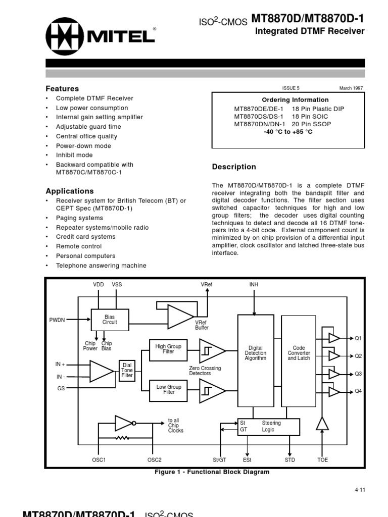 MT8870D | PDF