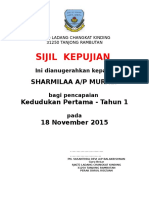 Sijil Hari Anugerah - Format