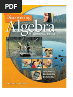 Discovering Algebra - Jerald Murdock, Ellen Kamischke, Eric Kamischke