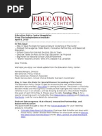 Newsletter April 8 2010