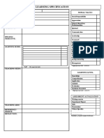 Learning Specification: Moral Values Date / Day: Time: Form: Topic: Sub-Topic: General Objektive